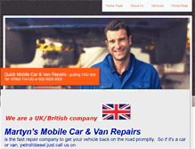 Tablet Screenshot of mobilemechanic-london.co.uk